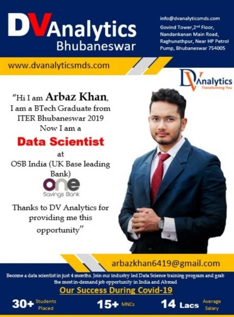 one saving bank data science placement arbaz
